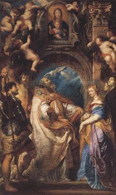 Peter Paul Rubens St Gregory the Great Surrounded by Otber Saints (mk01) oil painting picture
